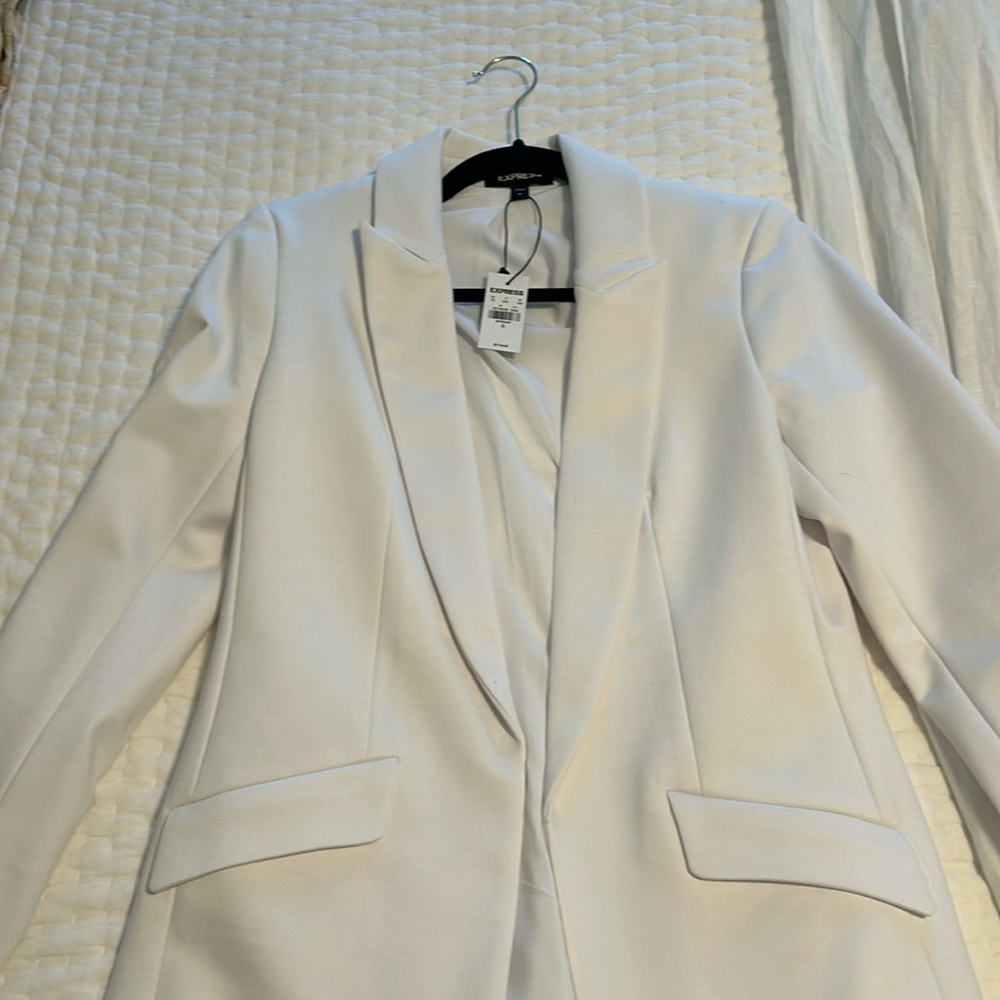 Express white blazer